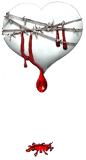 Gif animé coeur qui saigne